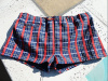 Vintage 60s Venture Plaid Poly Swim Trunks size 40